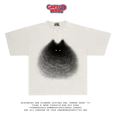 萬物All Nature 罕见小猫印花休闲宽松版型短袖T恤Japanese