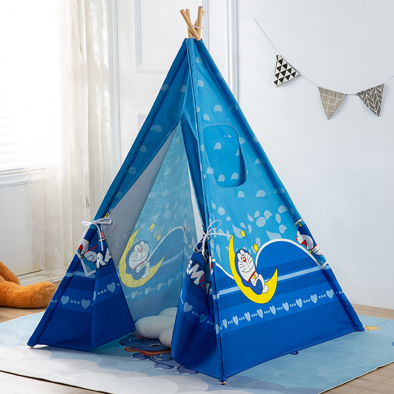 儿童卡通叮当猫亲子房蒙古包帐篷室内游戏屋男女孩小房子分床神器