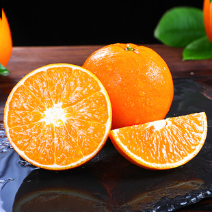【几乎纯甜冰糖橙 自然天成细嫩化渣汁水足新鲜采摘下树产地直发