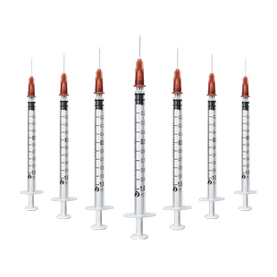 安得医疗一次性无菌注射器1ml毫升医用带针头针筒注射针头注射器