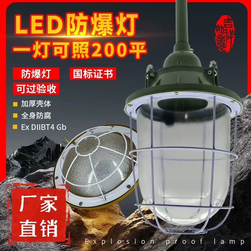 LED防爆灯工厂房车间照明灯200型250型400型灯罩仓库隔爆型灯