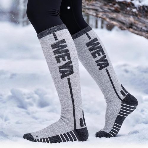 40%含量专业美丽诺羊毛滑雪袜