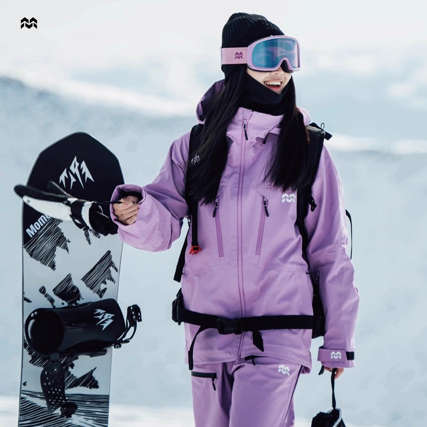 P棉加厚专业3L全压胶滑雪服