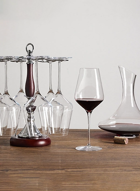 【国家补贴】德国LESTEL水晶红酒杯杯子家用勃艮第醒酒器杯架套装
