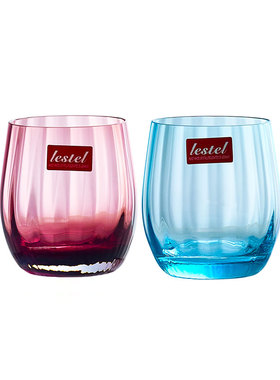 【品牌直营】德国进口LESTEL莱仕得水晶渐变彩色水杯酒店餐厅家用