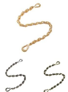 【Kaashpaige/Tana/李大奔同款】恶走族山羊角骷髅Goats裤链项链