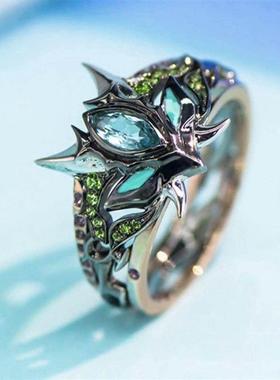 原神戒指靖妖傩舞&ldquo;魈&rdquo;原创同人cos周边饰品二次元印