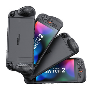 任天堂Switch2握把保护套 NS2保护壳 软全包防摔套折叠手柄分体式式Joy-Con直插底座