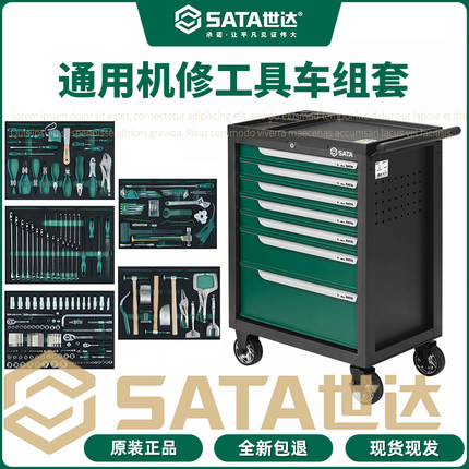世达 249件钣金工具车组套 368件通用机修工具车组套09930  09931