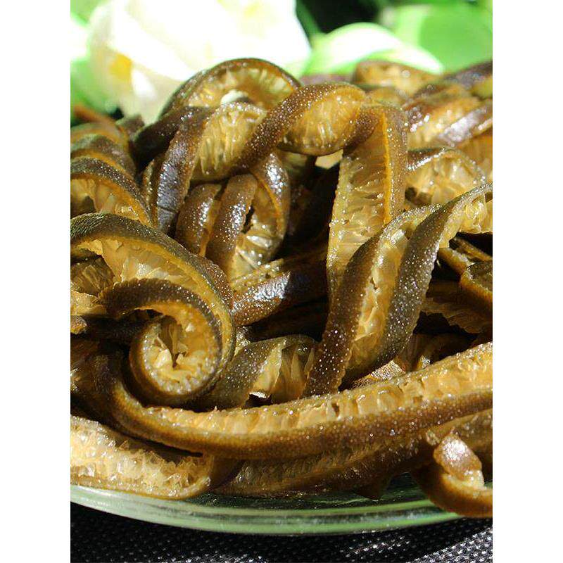 新晒南极野生海茸丝 海笋海茸干海龙筋素食菜海鲜干货海藻片500g