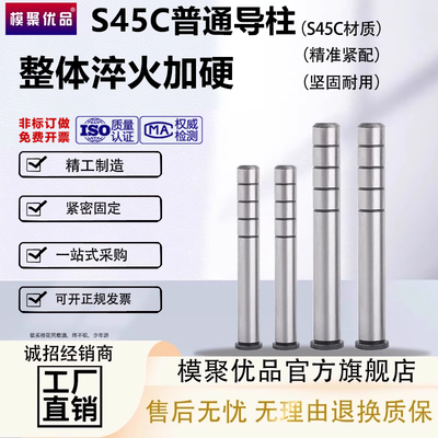 模聚优品45#钢模具直身导导套柱