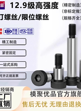 12.9级内六角塞打螺丝等高限位轴肩凸螺栓M6M8M10M12M13M16M25