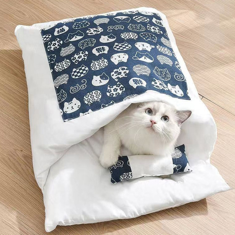 姆特可拆洗猫咪睡袋四季通用