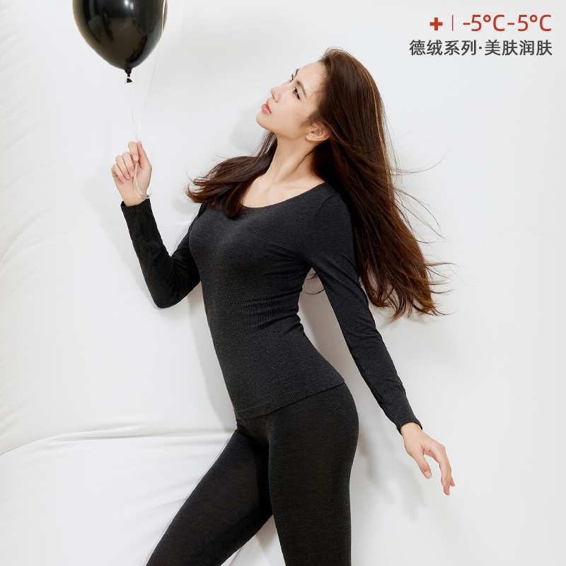 女士德绒保暖内衣微醺小姐