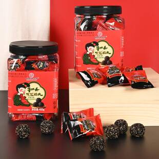 .河南洛阳特产牡丹黑芝麻丸球健康养生糕点心伴手礼品旅游送人礼