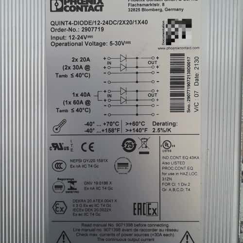 议价QUINT4-DIODE/12-24DC/2X20/可维修
