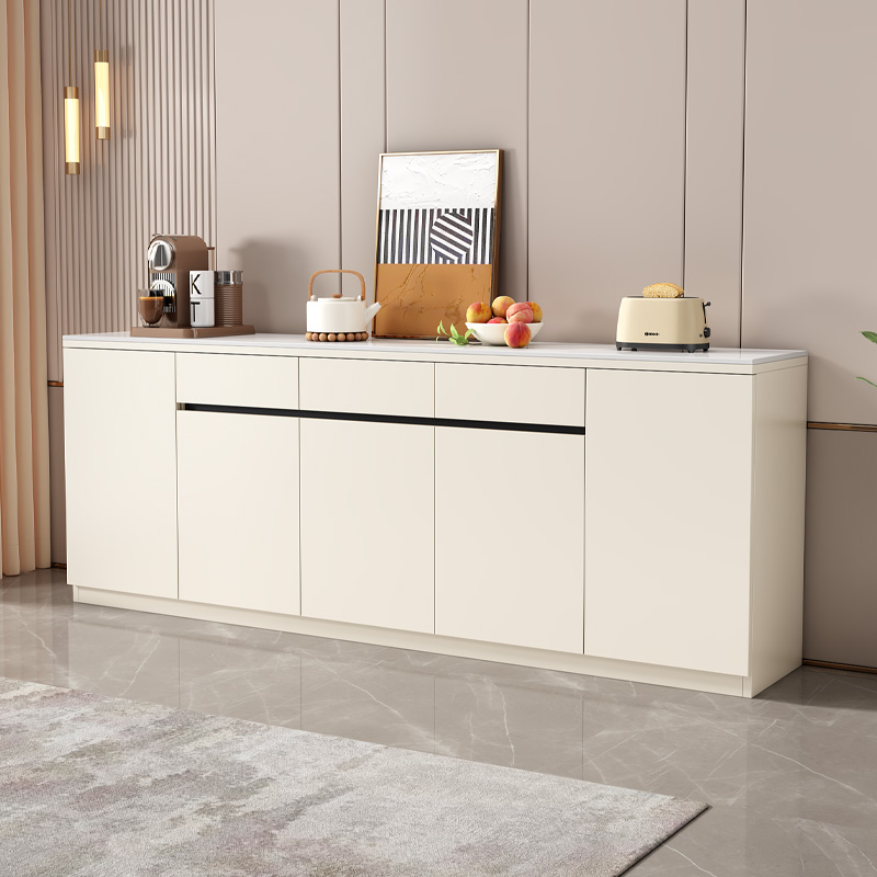 申榆铝合金岩板餐边柜