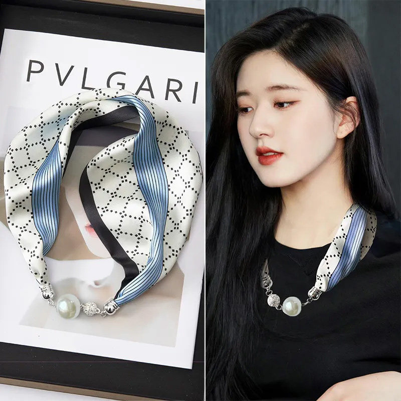 珍珠磁吸扣小方巾长条丝巾女2026新款气质百搭春夏搭配衬衫薄围巾,服饰配件/皮带/帽子/围巾,围巾/丝巾/披肩,淘宝优惠券,粉丝福利购,淘宝优惠卷