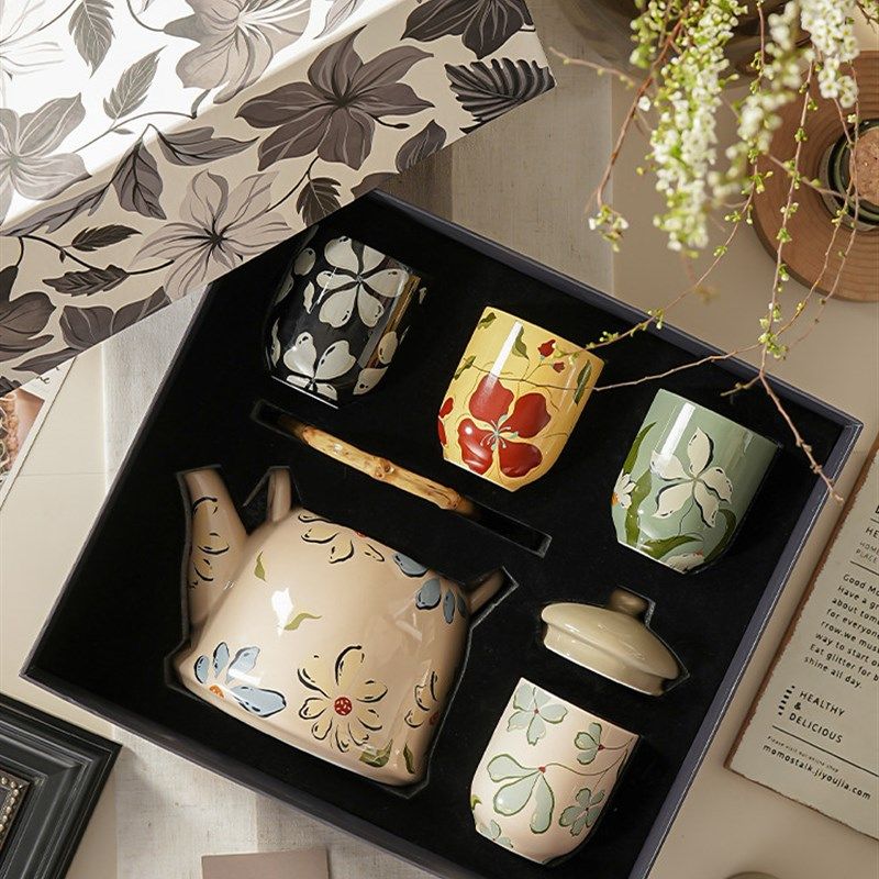 精选茶壶泡茶壶套装家用茶杯子水壶陶瓷茶具礼盒乔迁新居结婚新婚,餐饮具,茶壶,淘宝优惠券,粉丝福利购,淘宝优惠卷