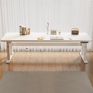 智能电动升降桌家用卧室实木办公桌子书桌双人大尺寸站立式工作台