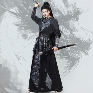 江湖侠客古风汉服套装 现货 原创改良武侠风劲装 问夜 花悦诗风