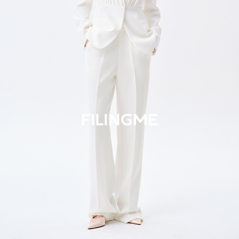 菲埃琳FILINGME26春季新款美国进口二醋酸抗皱阔腿垂感直筒西裤,女装/女士精品,西装裤/正装裤,淘宝优惠券,粉丝福利购,淘宝优惠卷