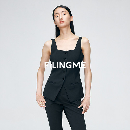 FILINGME吊带式西装马甲显瘦