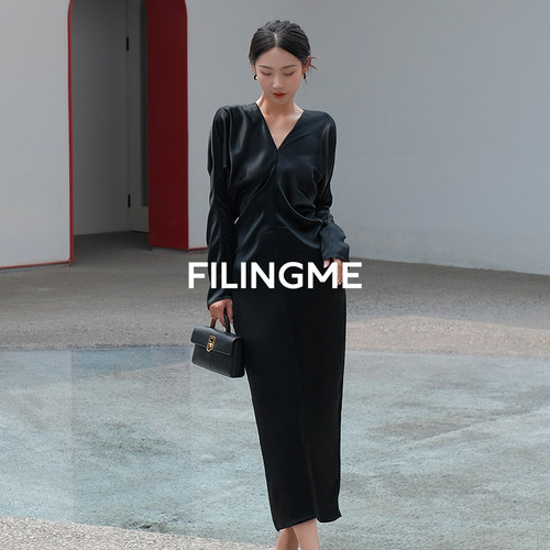 FILINGME优雅气质双面缎醋酸