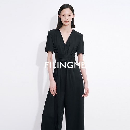 简约FILINGME/菲埃琳醋酸连体裤