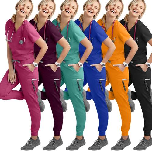 男女宠物口腔医生护士医疗护理服洗手衣分体套装短袖刷手衣工作服