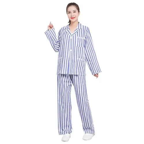 病号服长袖病人服道具服短袖睡衣男女冬夏患者服住院服病服蓝工装