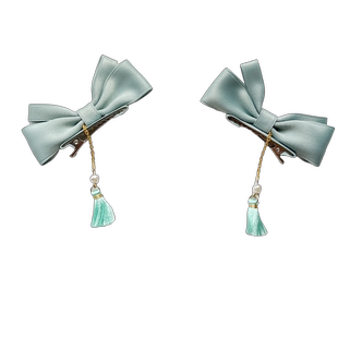 原创中国风对夹侧耳发夹蝴蝶结儿童汉服女款头饰设计感复古发饰