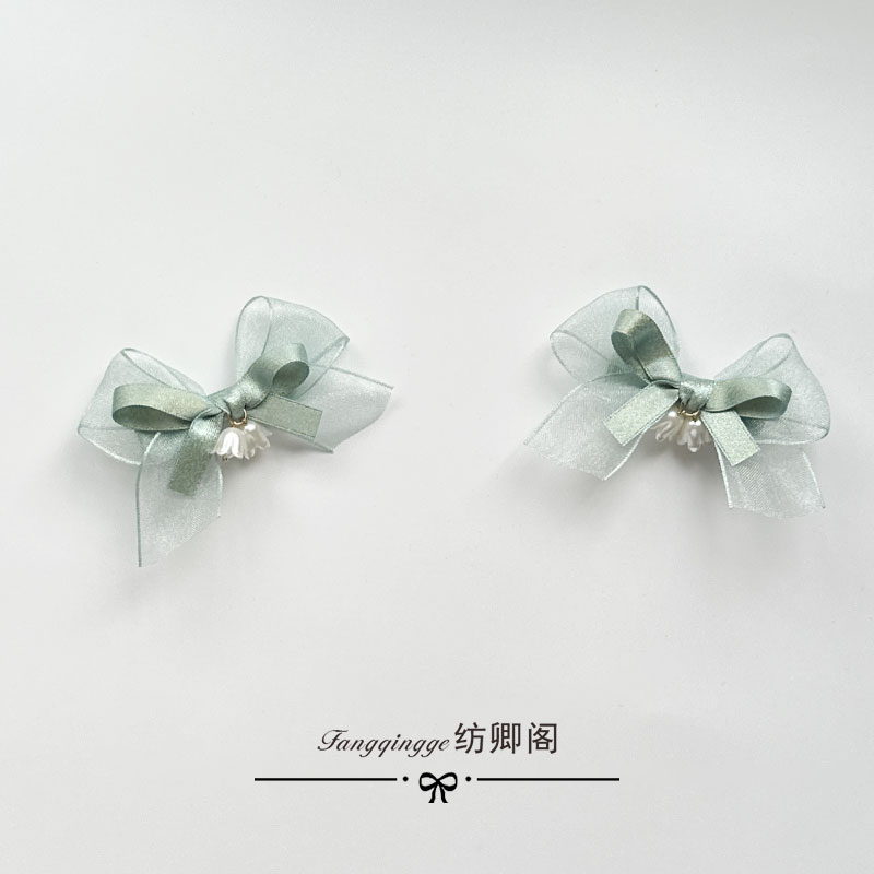 女童发饰铃兰花蝴蝶结发夹