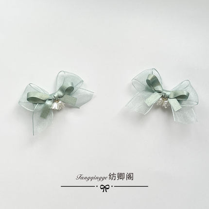 古风儿童配饰汉服对夹国庆中式头饰清新女童发饰铃兰花蝴蝶结发夹