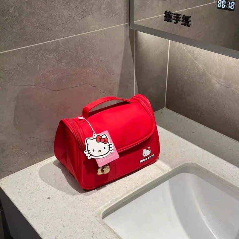 hellokitty化妆包便携式大容量洗漱包化妆收纳包2026新款手提防水