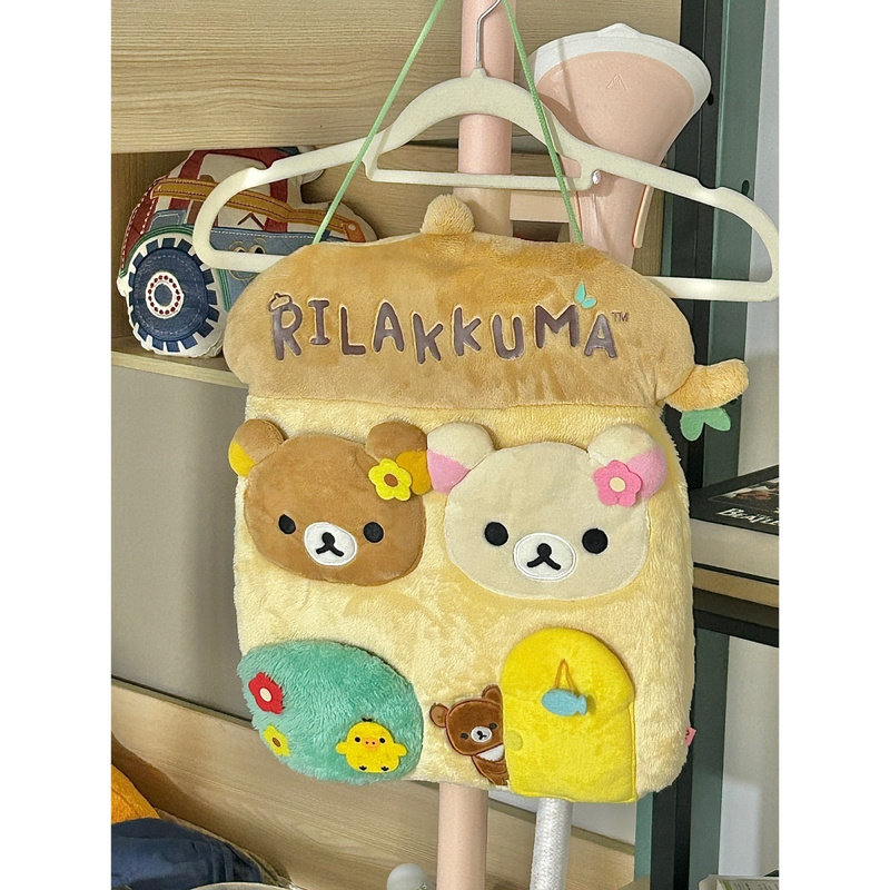 日系可爱rilakkuma轻松熊10月森林糖罐屋宿舍收纳挂袋整理壁挂