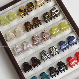 韩国醋酸迷你抓夹前额刘海发夹发饰少女碎发小夹子发量少新款 发卡