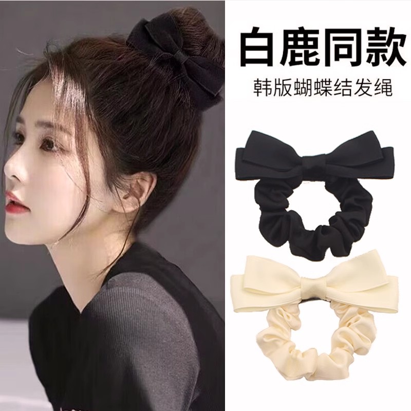 明星同款蝴蝶结发绳女2025新款