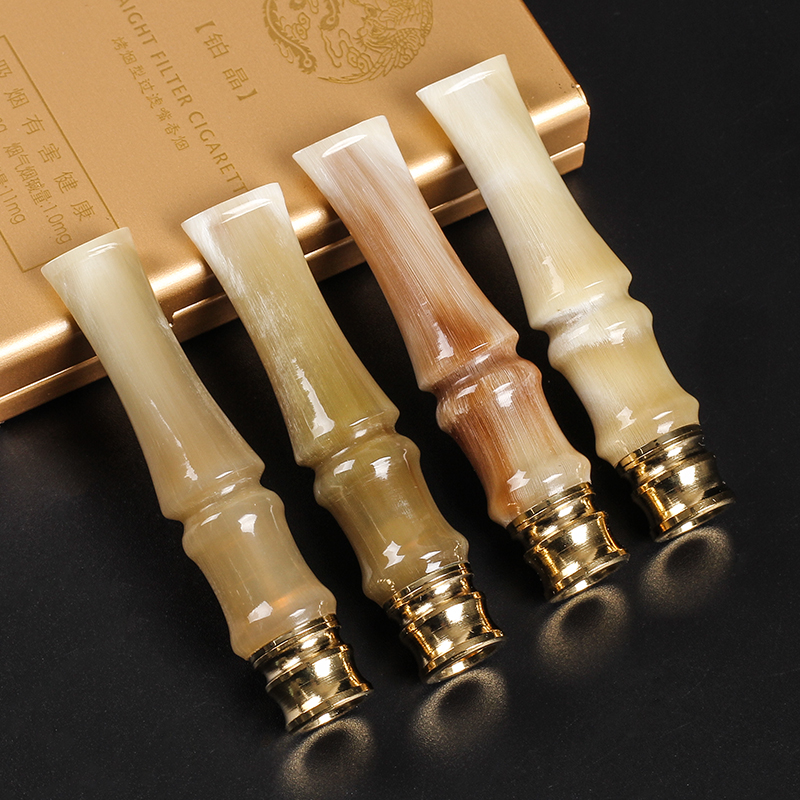 天然牛角煙嘴過濾器便攜可清洗