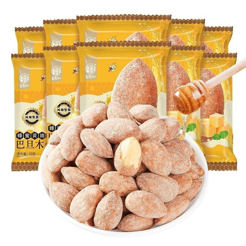 蜂蜜黄油味巴旦木仁10g*10/20袋 扁桃仁风味坚果网红零食
