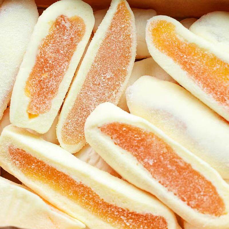 一斤装软糯奶芙黄桃独立包装网红零食黄桃干休闲果脯蜜饯黄桃干