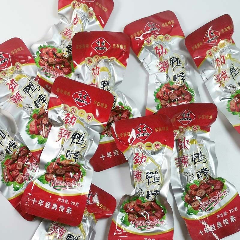 啃发劲辣烤脖卤味非鸭脖甜麻辣武汉特产小吃零食香辣手撕整箱散装