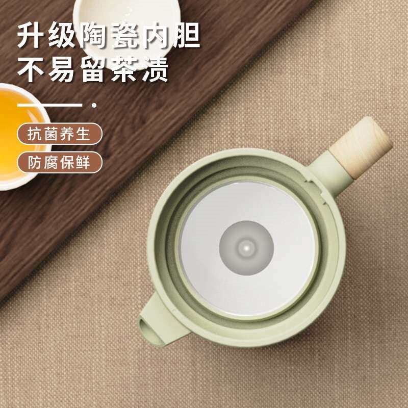杯之润焖茶壶家用陶瓷内胆老白茶大容量保温壶家用茶水分离闷泡壶