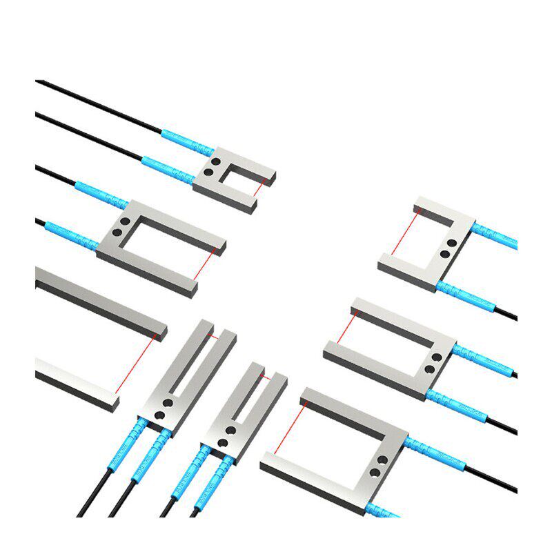 BOJKE博亿U槽型光纤PU-2012 PU-4020标签检测传感器对射支架透过