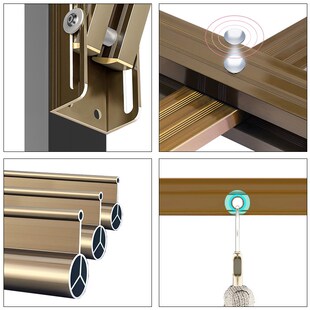 精选阳台窗外晾衣架铝合金户外飘推拉晒衣架折叠侧装晾衣杆凉衣架