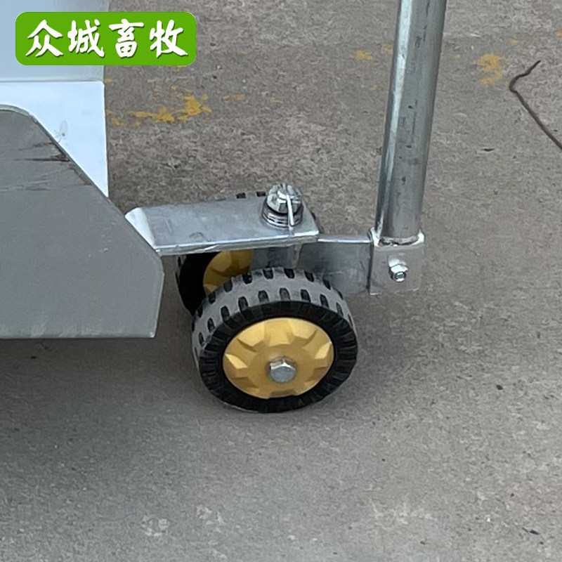 死猪拖车 动物尸体推车三轮简易加厚钢板拉猪车拖死猪车 猪用推车