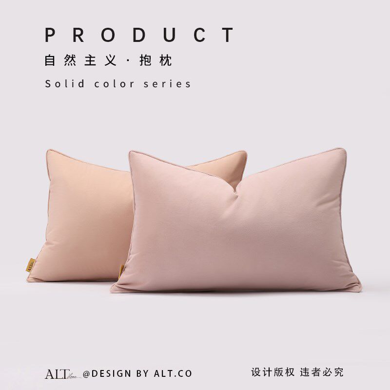 高端沙发抱枕客厅轻奢高级感卧室床上腰枕套不含芯多巴胺靠背靠垫