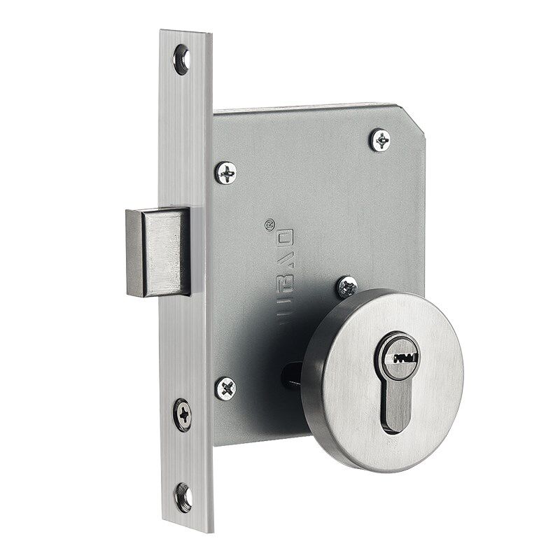 不锈钢通道门锁有框玻璃门锁铝合金门锁大门地锁木门地锁加厚门锁