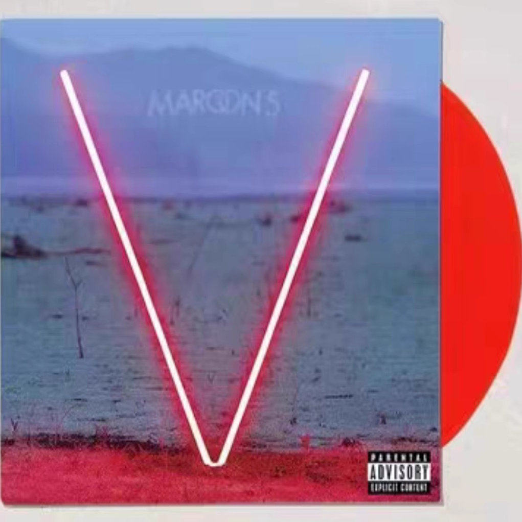 全新现货 Maroon 5 V 红胶 黑胶唱片LP 魔力红 黑胶唱片未拆封