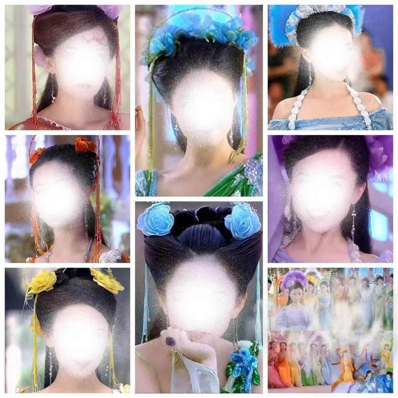七仙女耳饰耳环耳坠古风饰品复古cos妆造配饰拍照写真长流苏耳钩